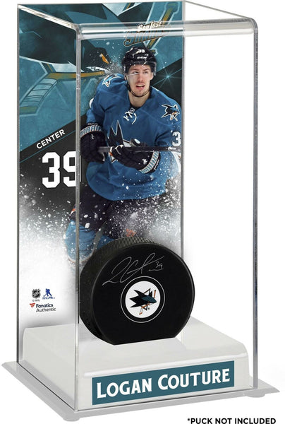 Logan Couture Sharks Deluxe Tall Hockey Puck Case - Fanatics