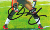 Derrick Brooks Autographed Tampa Buccaneers Goal Line Art Card- Beckett *Black