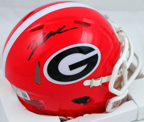 D'Andre Swift Autographed Georgia Bulldogs Speed Mini Helmet-Beckett W Hologram