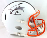 Jarvis Landry Signed Cleveland Browns F/S Flat White Speed Helmet - JSA W Auth
