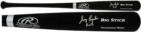 Greg Luzinski Signed Rawlings Big Stick Black Baseball Bat w/Bull (SCHWARTZ COA)
