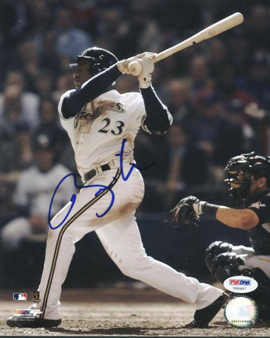 Brewers Bill Hall Signed Authentic 8X10 Photo Autographed PSA/DNA #U66497