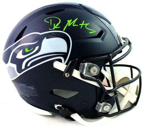 DK Metcalf Autographed Seattle Seahawks F/S SpeedFlex - Beckett W Auth *Green