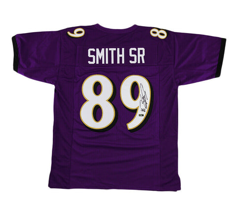 Steve Smith Sr Signed Baltimore Purple Custom Jersey