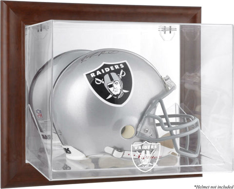 Raiders Brown Framed Wall-Mountable Logo Helmet Case - Fanatics