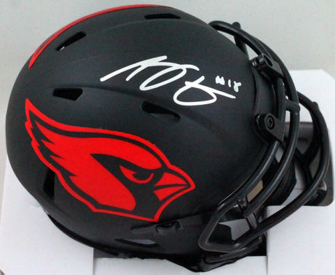 AJ Green Autographed Cardinals Eclipse Mini Helmet- Beckett W *Silver