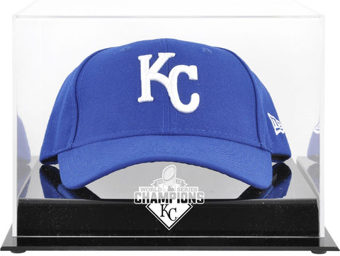 KC Royals 2015 WS Champs Acrylic Cap WS Champs Logo Display Case