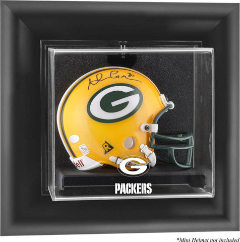Green Bay Packers Wall-Mounted Mini Helmet Display Case - Fanatics