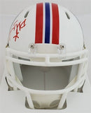 Vince Wilfork Signed New England Patriots Mini Helmet (Patriots Alumni Club COA)