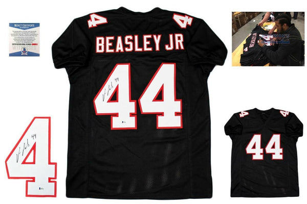 Vic Beasley Autographed SIGNED Custom Jersey - Beckett Authenticated w/ Photo