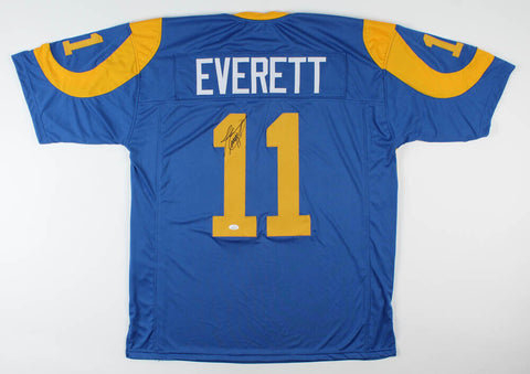 Jim Everett Signed Rams Jersey (JSA COA) Los Angeles Quarterback (1986-1993)