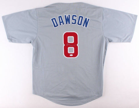 Andre Dawson Signed Cubs Jersey (JSA COA) 8xAll-Star 1981-1983, 1987-1991 O.F.