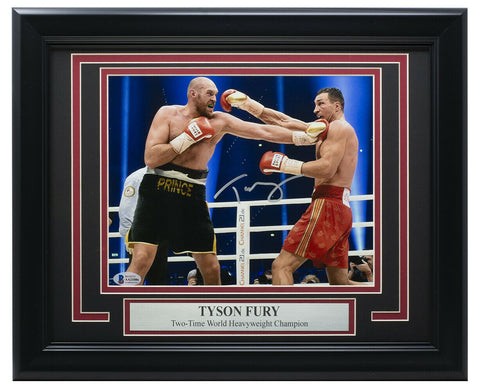 Tyson Fury Signed Framed 8x10 Boxing Photo BAS