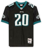FRMD Brian Dawkins Eagles Signed Black Mitchell&Ness Auth Jersey w/Multiple Incs