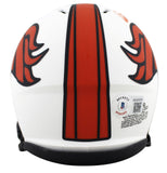 Broncos Shannon Sharpe Authentic Signed Lunar Speed Mini Helmet BAS Witnessed