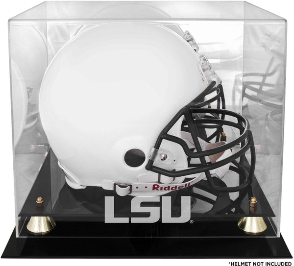 LSU Tigers Golden Classic Logo Helmet Display Case w/Mirror Back
