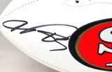 Vernon Davis Autographed SF 49ers Logo Football- Beckett W *Black