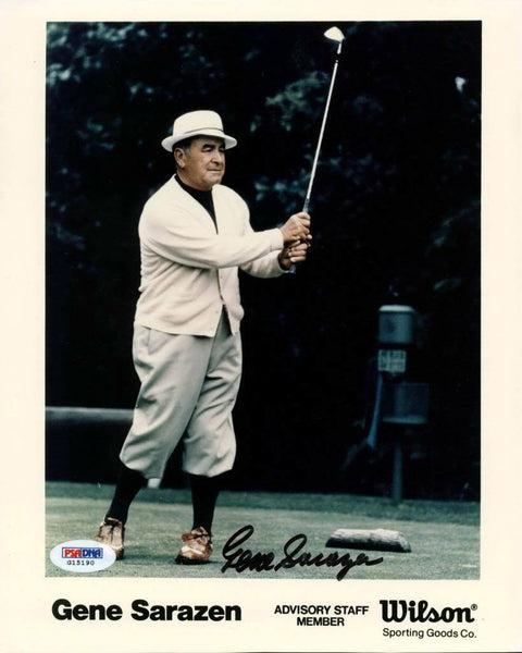 Gene Sarazen Golf Signed Authentic 8X10 Photo Autographed PSA/DNA #G15190