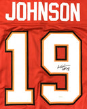 Keyshawn Johnson Signed Tampa Bay Buccaneers Jersey (JSA COA) 3xPro Bowl W.R.