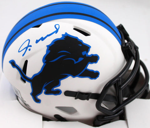 Jameson Williams Autographed Detroit Lions Lunar Speed Mini Helmet-BeckettW Holo
