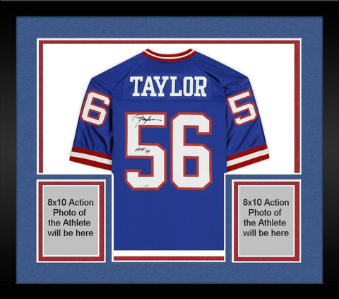 FRMD Lawrence Taylor NY Giants Signd Mitchell&Ness 1990 Auth Jersey w/"HOF 99"
