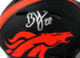 Brian Dawkins Autographed Denver Broncos Eclipse Speed Mini Helmet - JSA W Auth