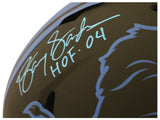 Barry Sanders Autographed Detroit Lions Authentic Eclipse Helmet 3 Insc BAS