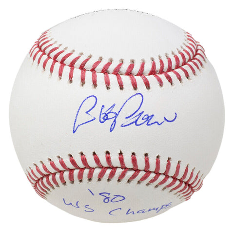 Bob Boone Kansas City Royals Signed OMLB Baseball '80 WS Champs Inscribed JSA