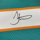 Framed Autographed/Signed Tyreek Hill 33x42 Miami Retro Teal Jersey JSA COA