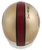 49ers Patrick Willis "3x Insc" Signed 96-08 TB Full Size Proline Helmet BAS Wit