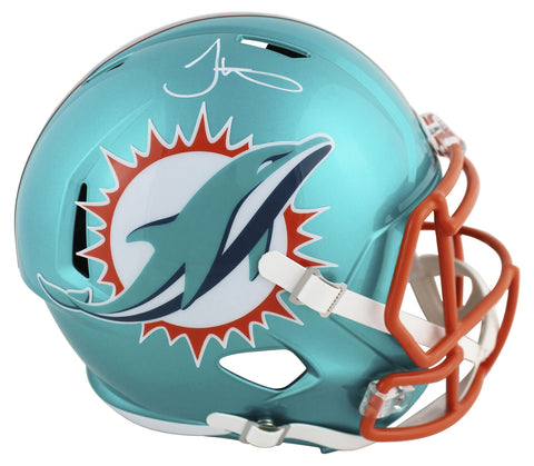 Dolphins Tyreek Hill Signed Flash Full Size Speed Rep Helmet BAS Witnessed
