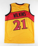 Dominique Wilkins Signed Atlanta Hawks Throwback Jersey (JSA COA) 9xNBA All Star