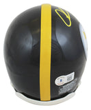 Steelers Chase Claypool Authentic Signed Black Rep Mini Helmet BAS Wit #WX49000