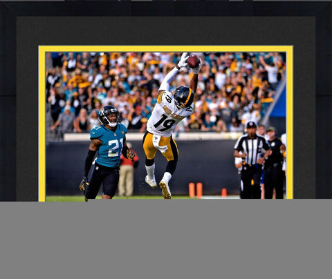 Frmd JuJu Smith-Schuster Pittsburgh Steelers Signed 16" x 20" In Air Catch Photo
