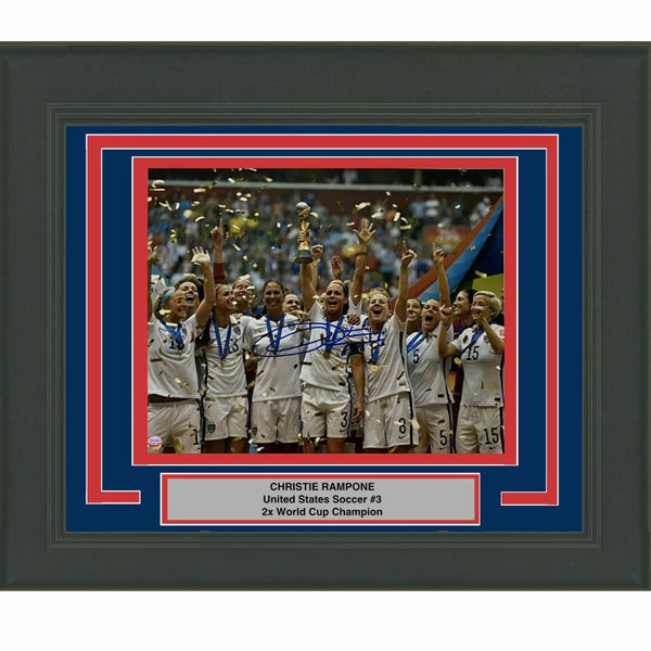FRAMED Autographed/Signed CHRISTIE RAMPONE Team USA 8x10 Photo Steiner COA