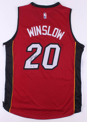 Justise Winslow Signed Miami Heat Custom Jersey (PSA Holo) Duke 2015 NCAA Champs
