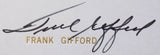 Frank Gifford New York Giants Signed Authentic Hand Print Photo SI