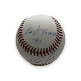 David Ortiz Signed Autographed OMLB Baseball w/ Last Forever 34 Inscription JSA