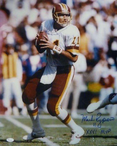 Mark Rypien Autographed Washington Redskins 16x20 Photo XXVI MVP JSA 13048
