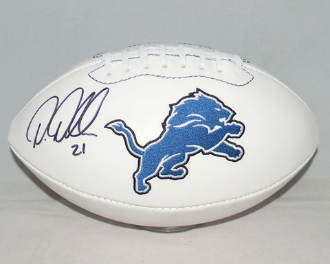 AMEER ABDULLAH AUTOGRAPHED SIGNED DETROIT LIONS WHITE LOGO FOOTBALL