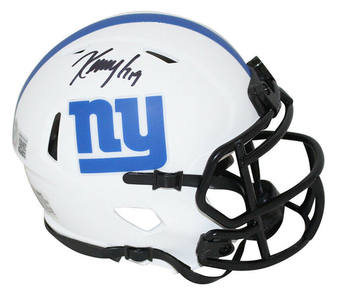 Kenny Golladay Autographed New York Giants Lunar Mini Helmet Beckett 33698