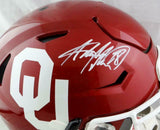 Adrian Peterson Signed Oklahoma Sooners F/S SpeedFlex Helmet-Beckett W Auth