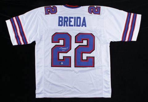 Matt Breida Signed Buffalo Bills Home Jersey (Beckett Holo) Runnng Back ex 49er