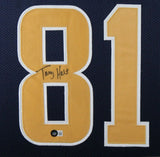 TORRY HOLT (Rams blue TOWER) Signed Autographed Framed Jersey Beckett
