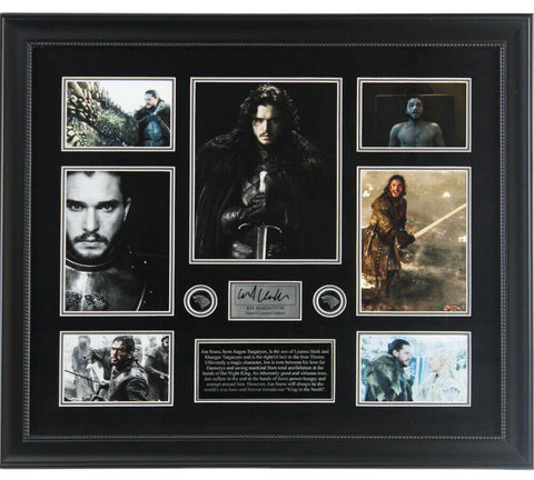 Kit Harington Signed Game of Thrones 24x28 Framed Photograph Collage with Plaque