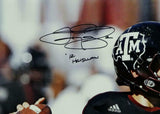 Johnny Manziel Signed Texas A&M 16x20 Passing Close Up Photo w/Insc-Beckett Auth