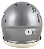 Eagles Miles Sanders Authentic Signed Flash Speed Mini Helmet BAS Witnessed