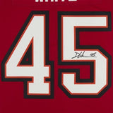 Framed Devin White Tampa Bay Buccaneers Autographed Red Nike Limited Jersey