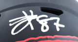 Travis Kelce Signed Chiefs F/S Eclipse Speed Authentic Helmet-Beckett W Hologram