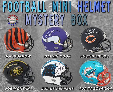 Schwartz Sports Football Stars Signed Mystery Mini Helmet - Series 37 - (LE/75)